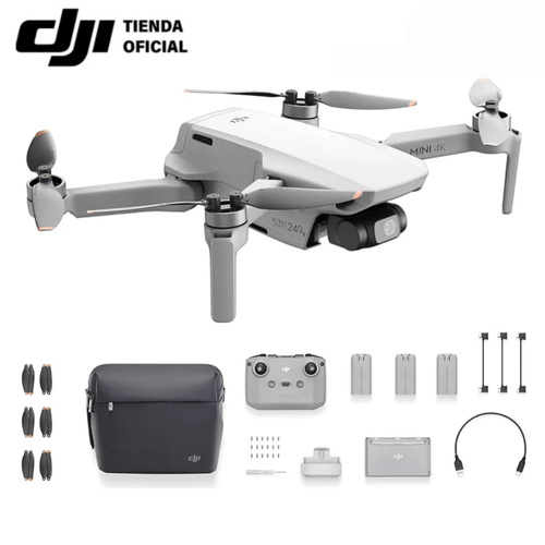 DJI Mini 4K Fly More Combo (GL) con control remoto, grabación en 4K, fotos de 12MP,Vuelo hasta 31 mi