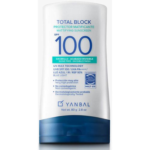 Protector Solar Yanbal Total Block Matificante SPF100 80g