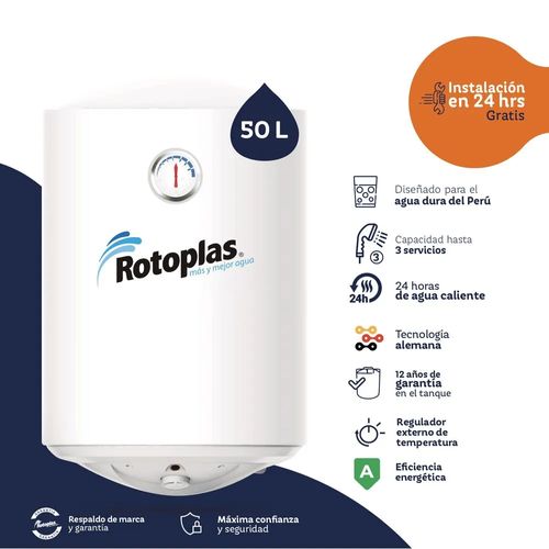 Terma Eléctrica Rotoplas Acumulacion Ecoterma 50 litros