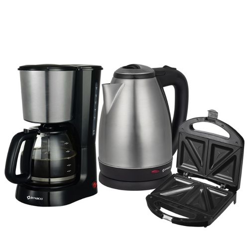 Combo Hervidor 1.8l + Sandwichera + Cafetera Imaco