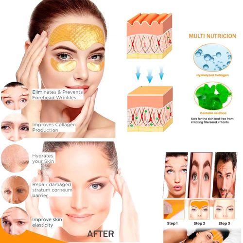 10 Parches para piel envejecida + 60 Mascarillas Colageno Ojeras
