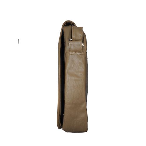 Morral de Negocios Beige-2 Casual Hombre Portalaptop 13pulg (34×27×7) Cuero Liso