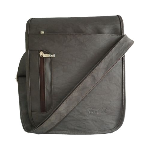 Morral de Negocios Gris-2 Casual Hombre Portalaptop 13pulg (34×27×7) Cuero Liso