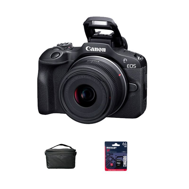 Camara-Canon-EOS-R100---18-45mm-IS-STM--Gratis--Estuche---Mem64GB-