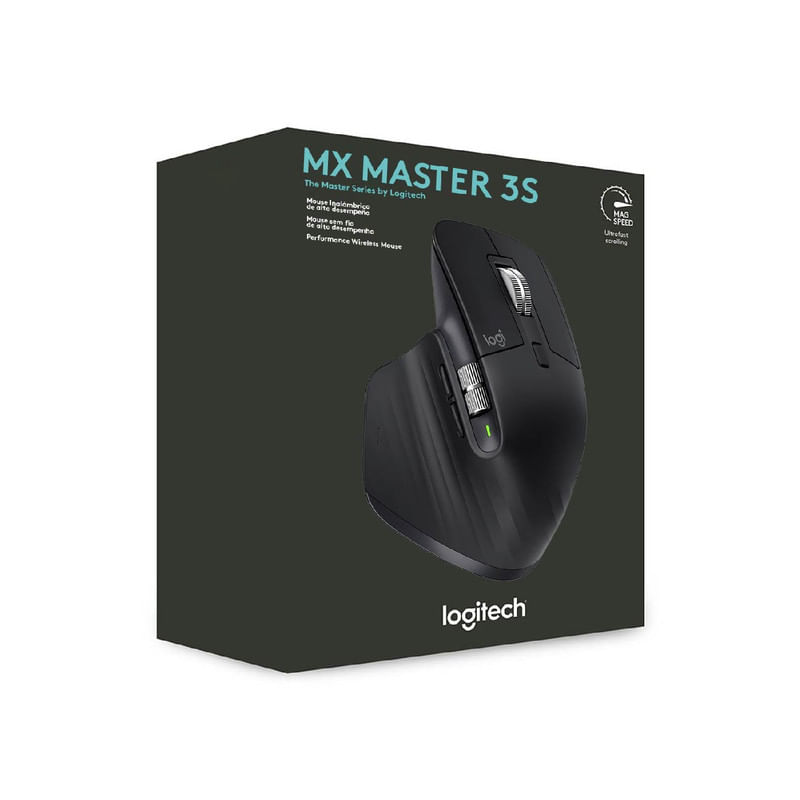 Mouse-Logitech-Mx-Master-3S-Wireless-8K-USB-C-Graphite-910-006561