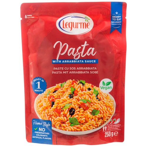 Pasta en Salsa Arrabbiata LEGURME Doypack 250g