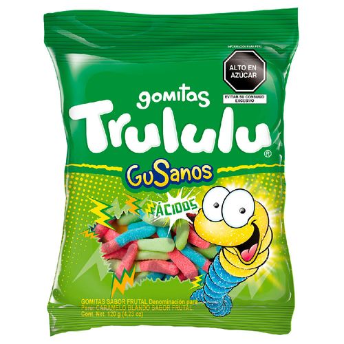Gomitas TRULULU Gusanos Ácidos Bolsa 24un