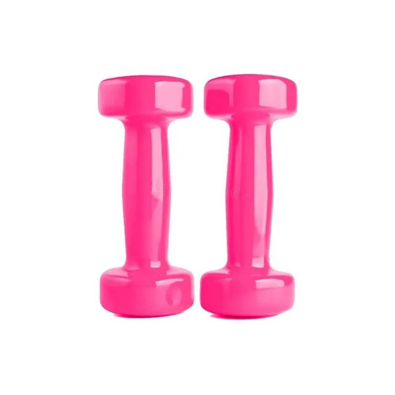 Mancuernas-de-Vinil-2-Kg-por-2-Unidades-Rosado
