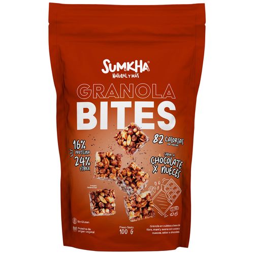 Granola Bites SUMKHA Chocolate y Nueces Doypack 100g