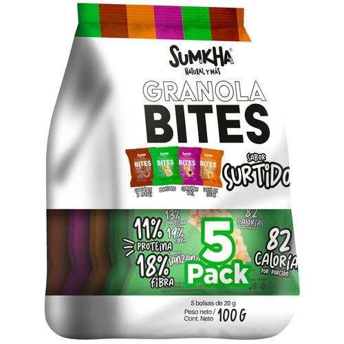 Granola Bites SUMKHA Surtidos Doypack 20g