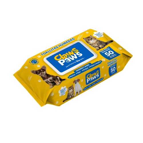 Toallitas Húmedas para Perros CLAWS & PAWS x50 unidades