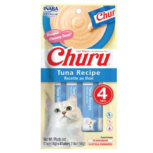 Snack para Gatos CHURU Atún Receta Clásica 1un Bolsa 56g