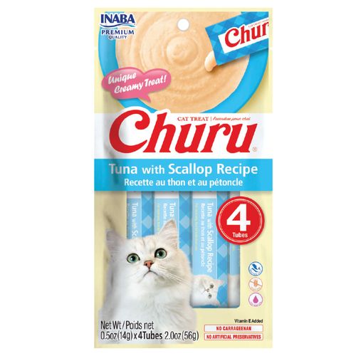 Snack para Gatos CHURU Atún con Vieira 1un Bolsa 56g