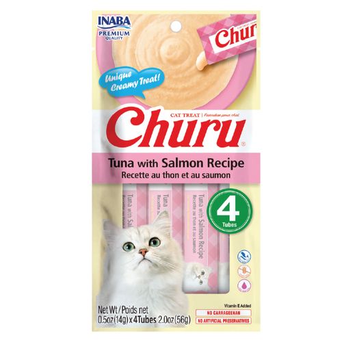 Snack para Gatos CHURU Atún con Salmon 1un Bolsa 56g