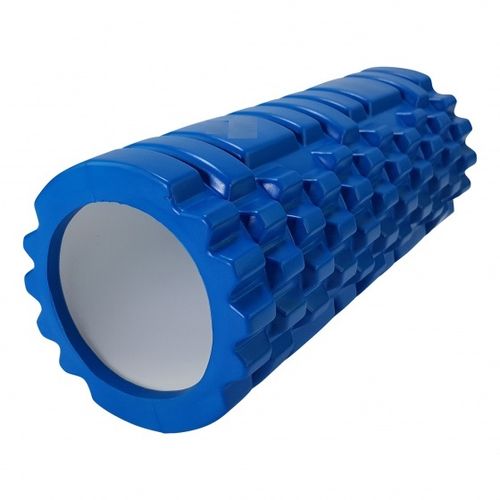 Rodillo Foam Roller 45 Cm Pilates Masaje Estimulacion Azul