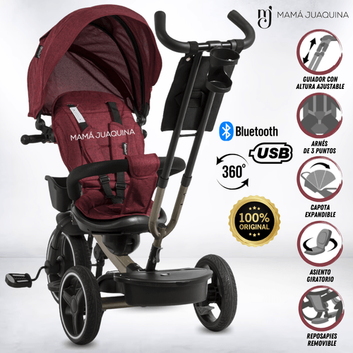 Triciclo Reclinable «AUCKLAND» Edición Limitada ROJO
