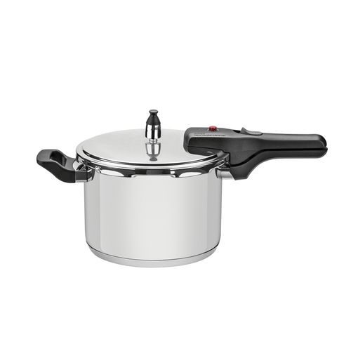 Olla a Presión Tramontina Brava en Acero Inoxidable con Fondo Trip 62416220le 22 cm 6 L