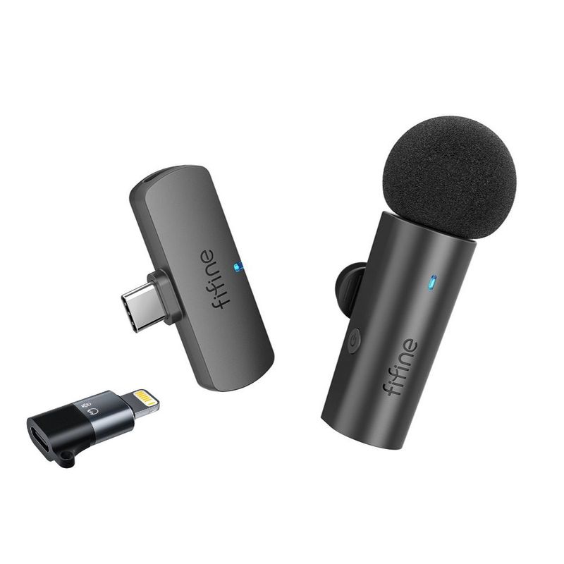 Fifine---Microfono-Lavalier-M6-Wireless-para-Android-y-iPhone