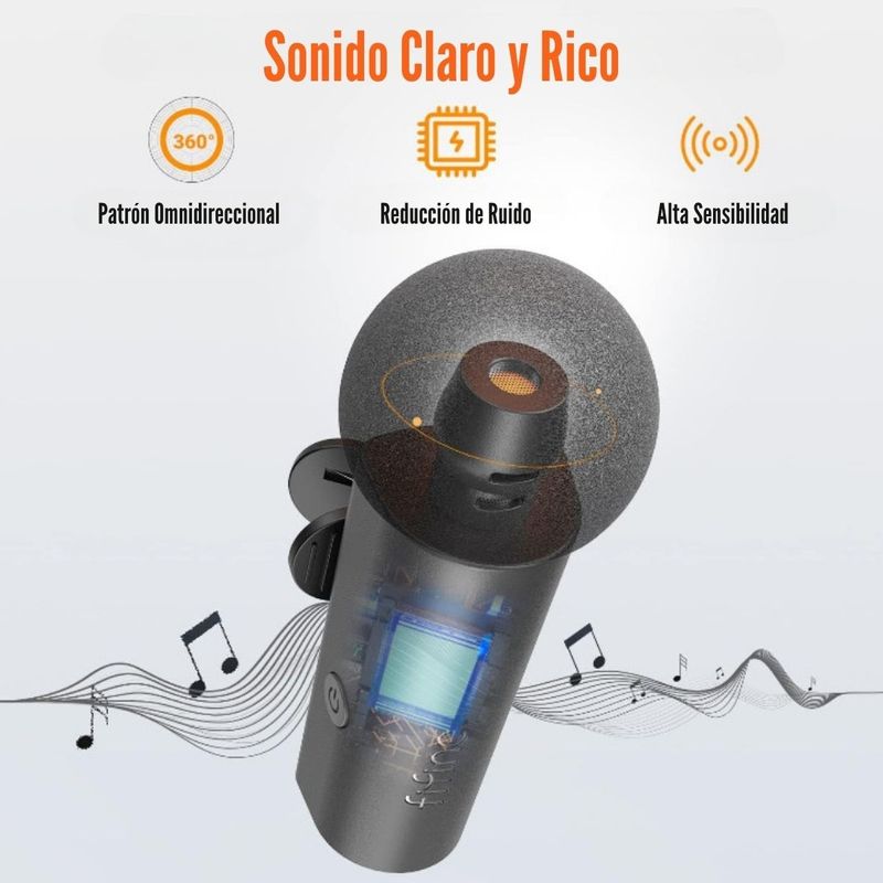 Fifine---Microfono-Lavalier-M6-Wireless-para-Android-y-iPhone