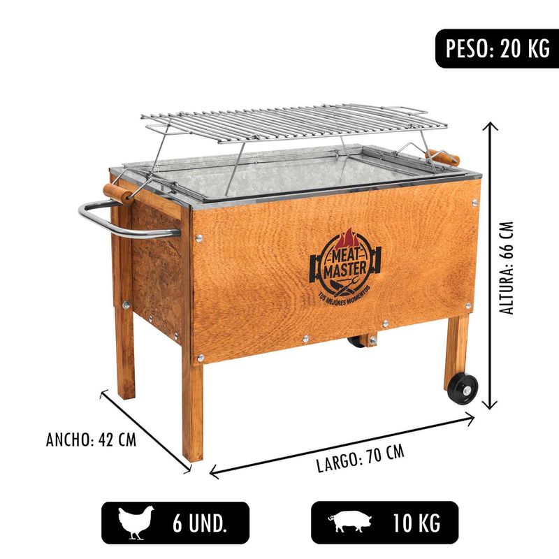 Caja-China-Master-Mediana----Parrilla-de-Varillas-Galvanizada---Funda