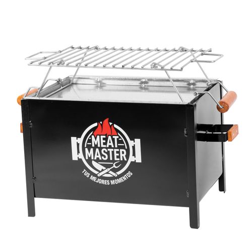 Caja China Meat Master Black Chica + Parrilla de Varillas Inoxidable