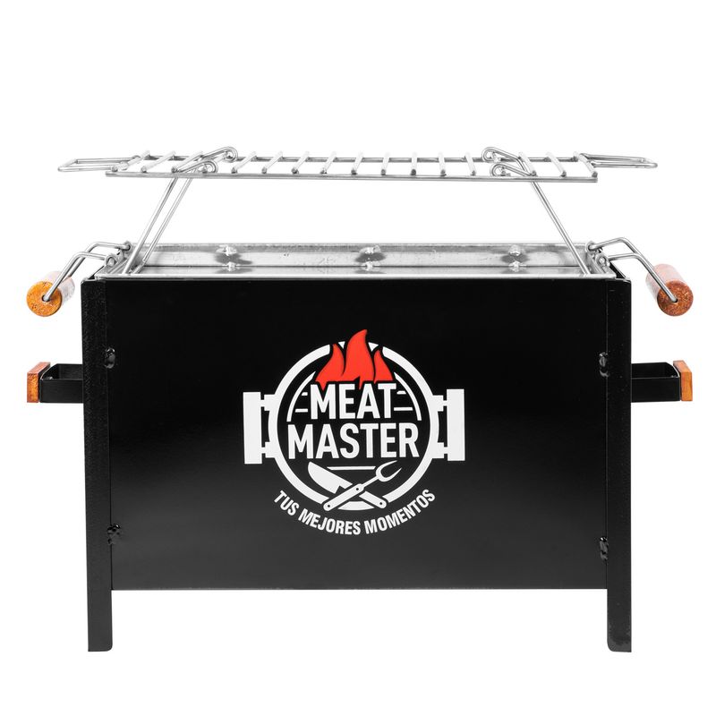 Caja-China-Meat-Master-Black-Chica---Parrilla-de-Varillas-Inoxidable