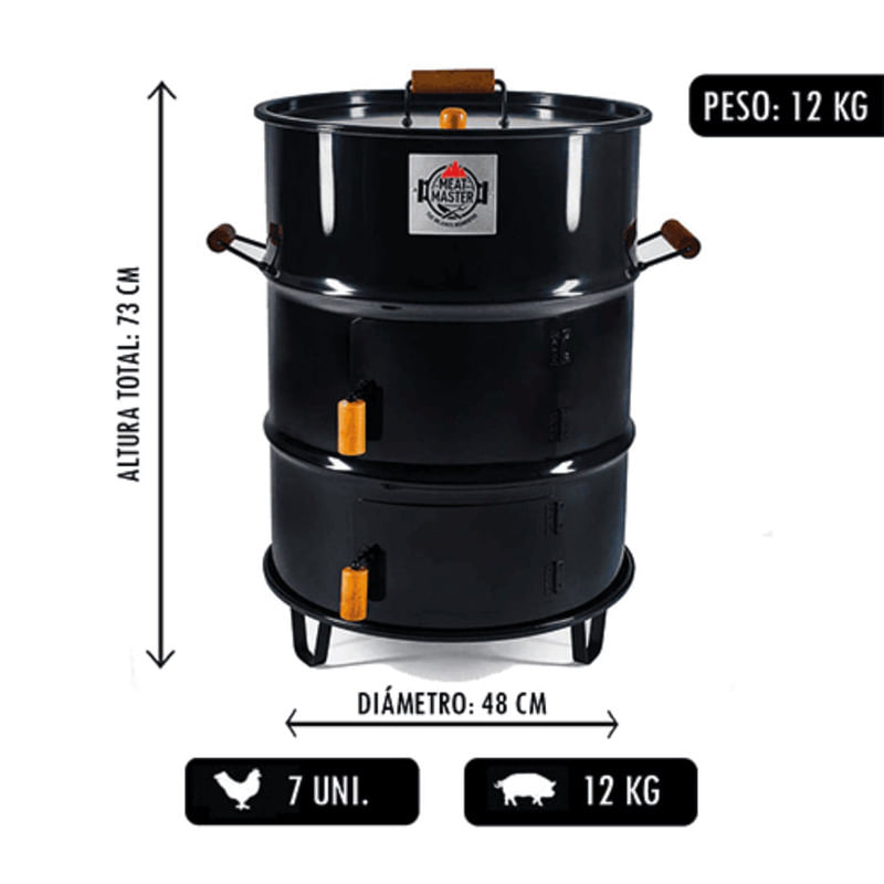 Cilindro-Asador-Meat-Master-Mediano