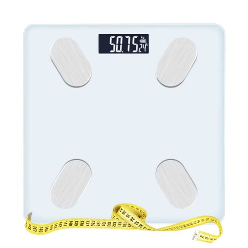 Báscula Inteligente, Balanza Digital con Bluetooth Color Blanco