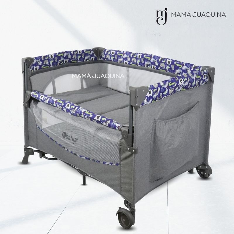 Cuna-Corral-de-Lujo-«FIYI»-Azul