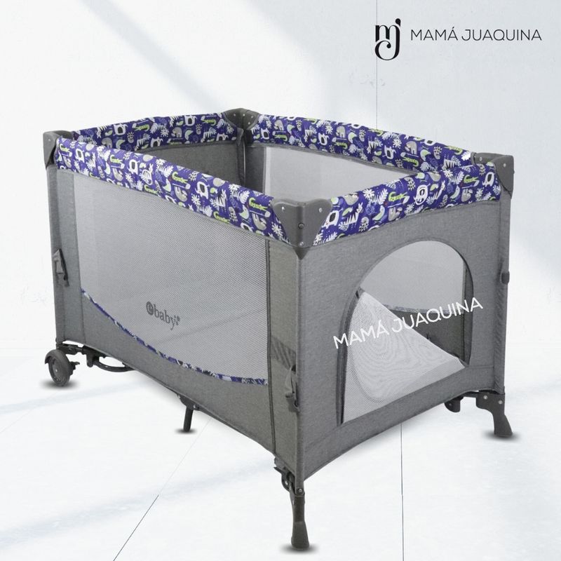Cuna-Corral-de-Lujo-«FIYI»-Azul