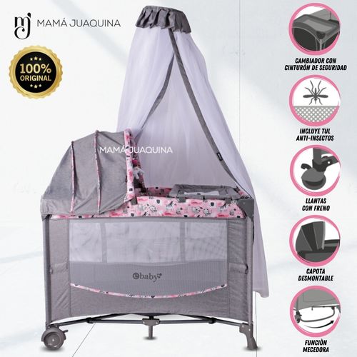Cuna Corral de Lujo «FIYI» Rosa
