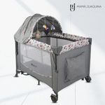 Cuna-Corral-de-Lujo-«FIYI»-Gris--Rosa