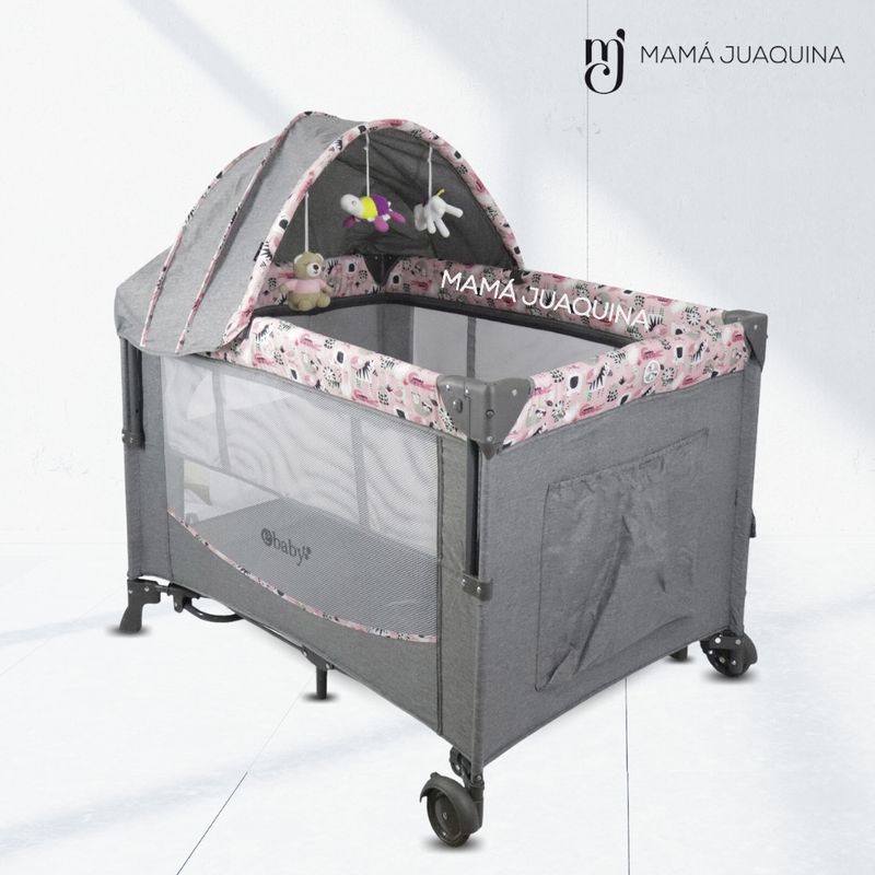 Cuna-Corral-de-Lujo-«FIYI»-Rosa