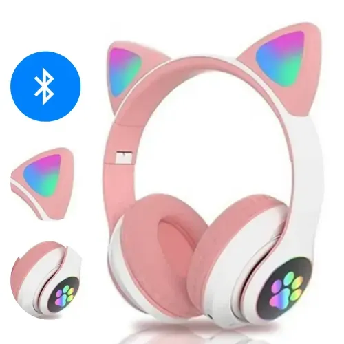 Auricular Gato STN-28 Rosado bluetooth