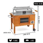 Caja-China-Master-Jr-Con-Ventana---Parrilla-De-Angulos-Levadiza---Termometro