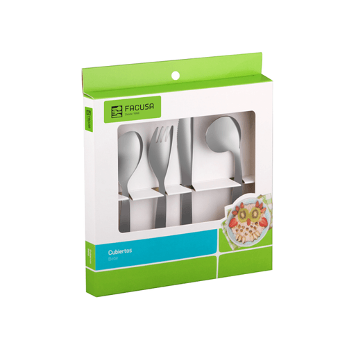 SET CUBIERTOS BEBE X 4 PZ MODELO 723-10099858 (JYA)