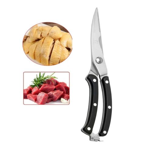 Tijera Profesional de Acero Inoxidable para Carnes y Pollo