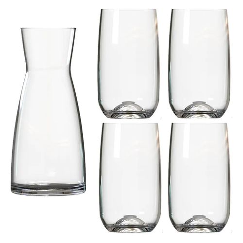 Set de Vasos con Decanter Torino 5 Piezas Transparente