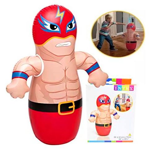 Porfiado Inflable Boxeador Rojo