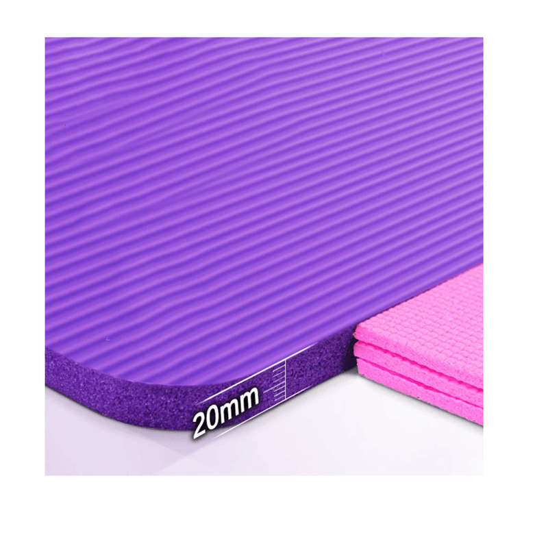 Colchoneta-Yoga-Mat-20-mm-con-Bolso-y-Sujetador-Extra-Gruesa-Pilates-Gym-Morado-