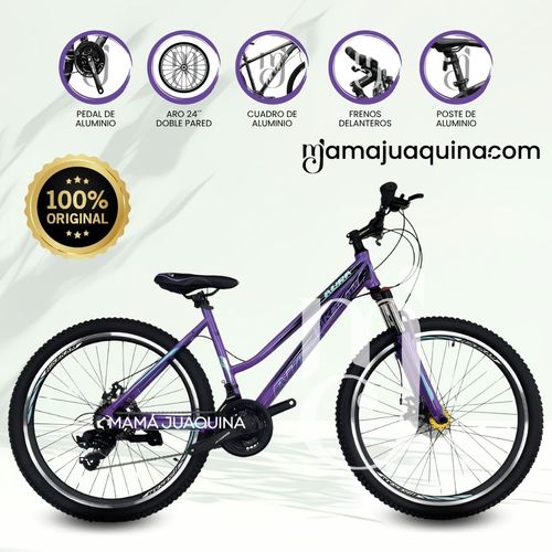 Bicicleta Deportiva Aro 24 «AURA» Morado