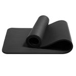 Colchoneta-Yoga-Mat-20-mm-Extra-Gruesa-con-Bolso-y-Sujetador-Pilates-Gym-Negro