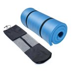 Colchoneta-Yoga-Mat-20-mm-Extra-Gruesa-con-Bolso-y-Sujetador-Pilates-Gym-Azul