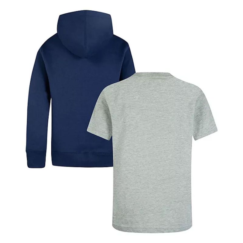 Set-Polo-y-Sudadera-con-capucha-Hurley-para-niños-Azul-marino-Gris---Talla-L