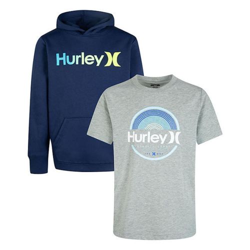 Set Polo y Sudadera con capucha Hurley para niños Azul marino/Gris - Talla L