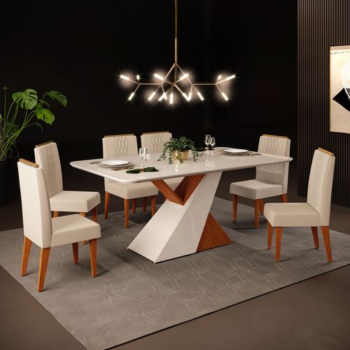 Juego De Comedor Carlota Off White