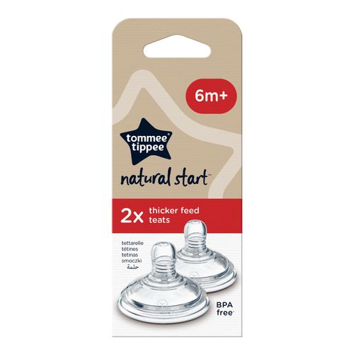 Pack X2 Tetinas Tommee Tippee Natural Start Líquidos Espesos