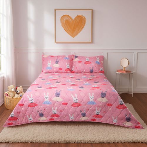 Cubrecama PV26 Micro Conejita Bailarina 1.5 Plazas