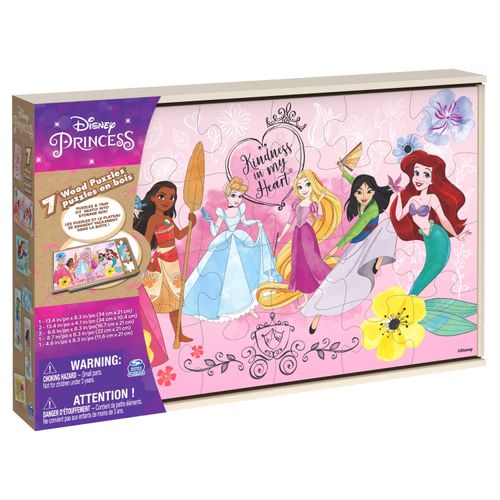 Pack X7 Rompecabezas De Madera Spin Master Games Princesas