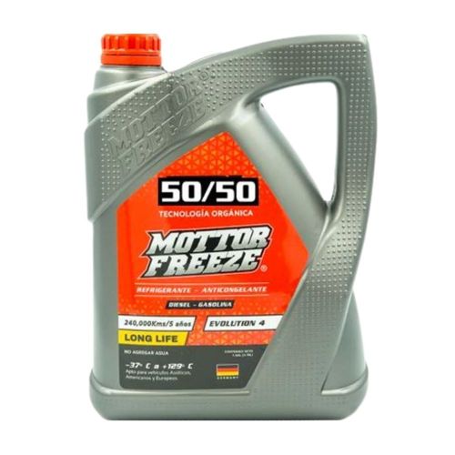 Refrigerante Mottor Freeze 50/50 Gas 1 Galón